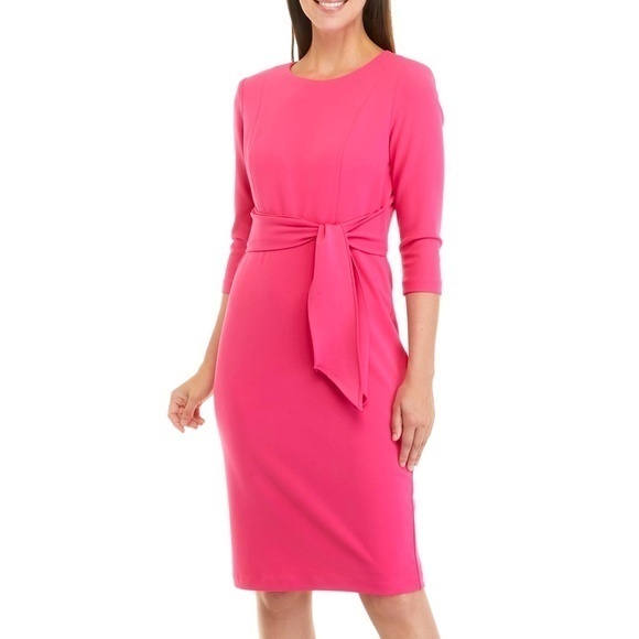 Adrianna Papell Dresses & Skirts - Adrianna Papell - Pink Knit Crepe Sheath Dress‎